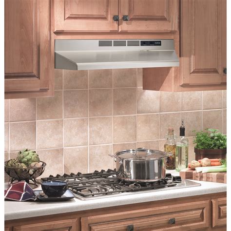 ductless under cabinet range hood with light in stainless steel|best 30 inch under cabinet range hood.